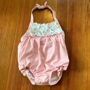 Janie and Jack girls seersucker one piece.